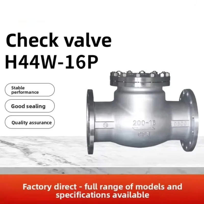 Stainless Steel Check Valve H44W 16P Butterfly Check Valve for Water Treatment Systems