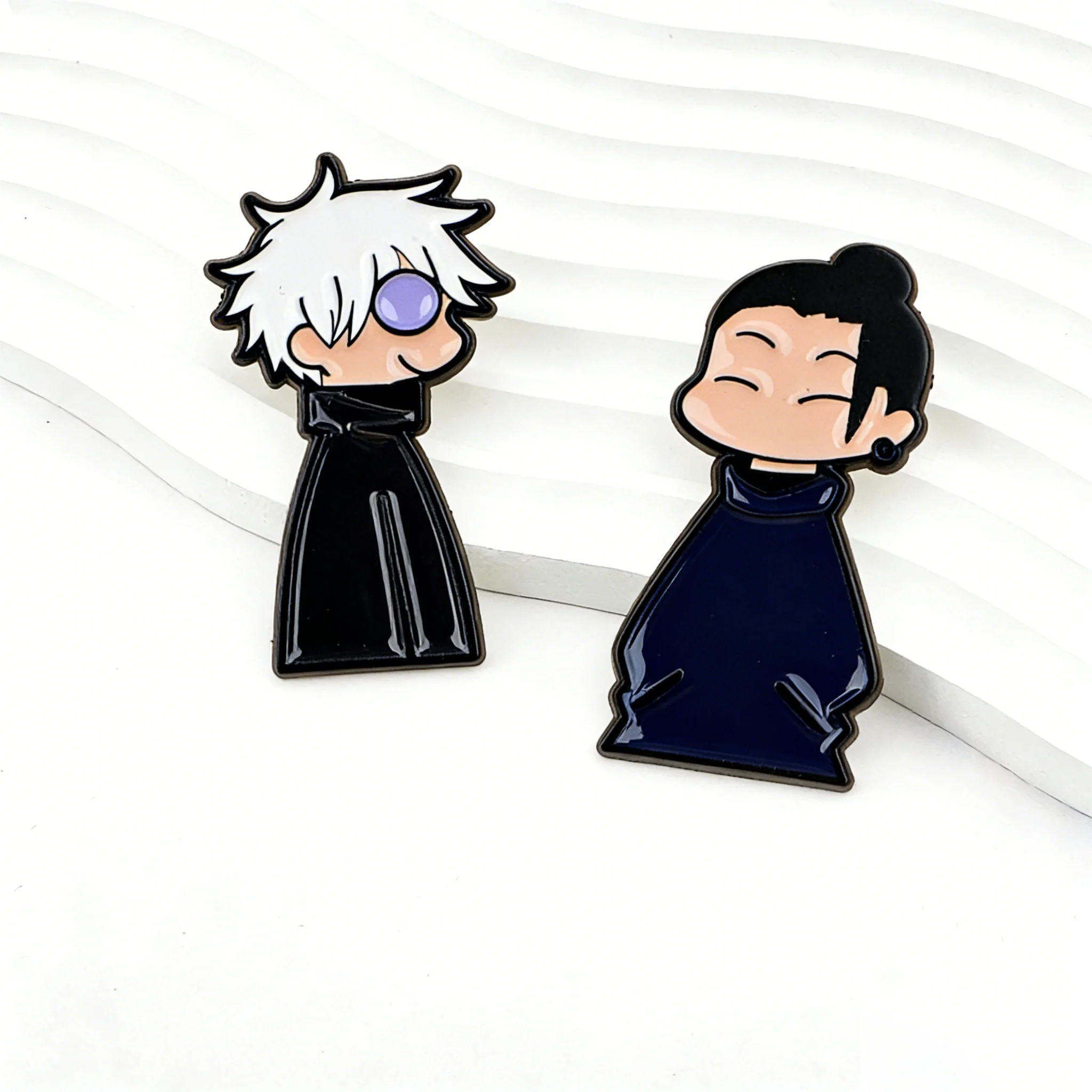 Funny Anime Character Enamel Pins Cool Brooches Badges for Backpacks Jackets Hats Collection Fans Gifts Cosplay Accessories
