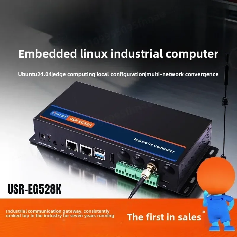 Embedded Linux Industrial PC, ARM Industrial Computer, RK3562 Chip, Edge Computing Gateway, Node-RED Secondary Development