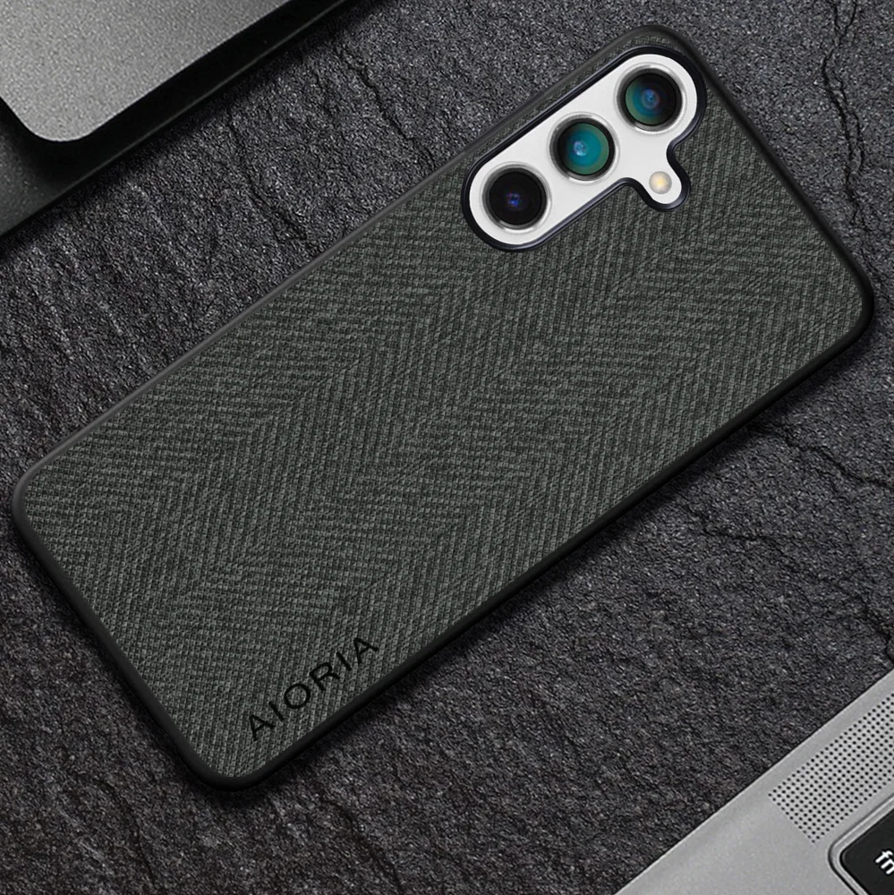 Case for Samsung Galaxy S25 coque Luxury textile Leather soft phone cover funda for samsung galaxy s25 case capa