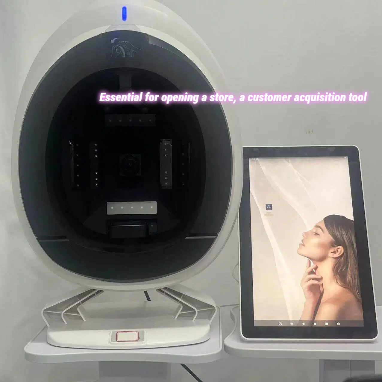 AISIA Q1 3D AI Analizator Skóry z Detekcją Problemów Skórnych, Diagnostyka, 8 Spektrów, Profesjonalna Analiza, Sprzęt do Salonów Kosmetycznych