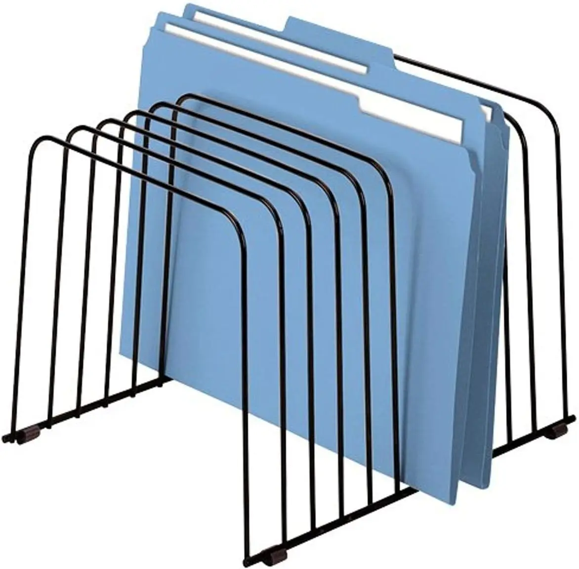 

Настольный органайзер из проволоки, 11 секций, черный, 9x11.375x8 дюймов, пылезащитный дизайн