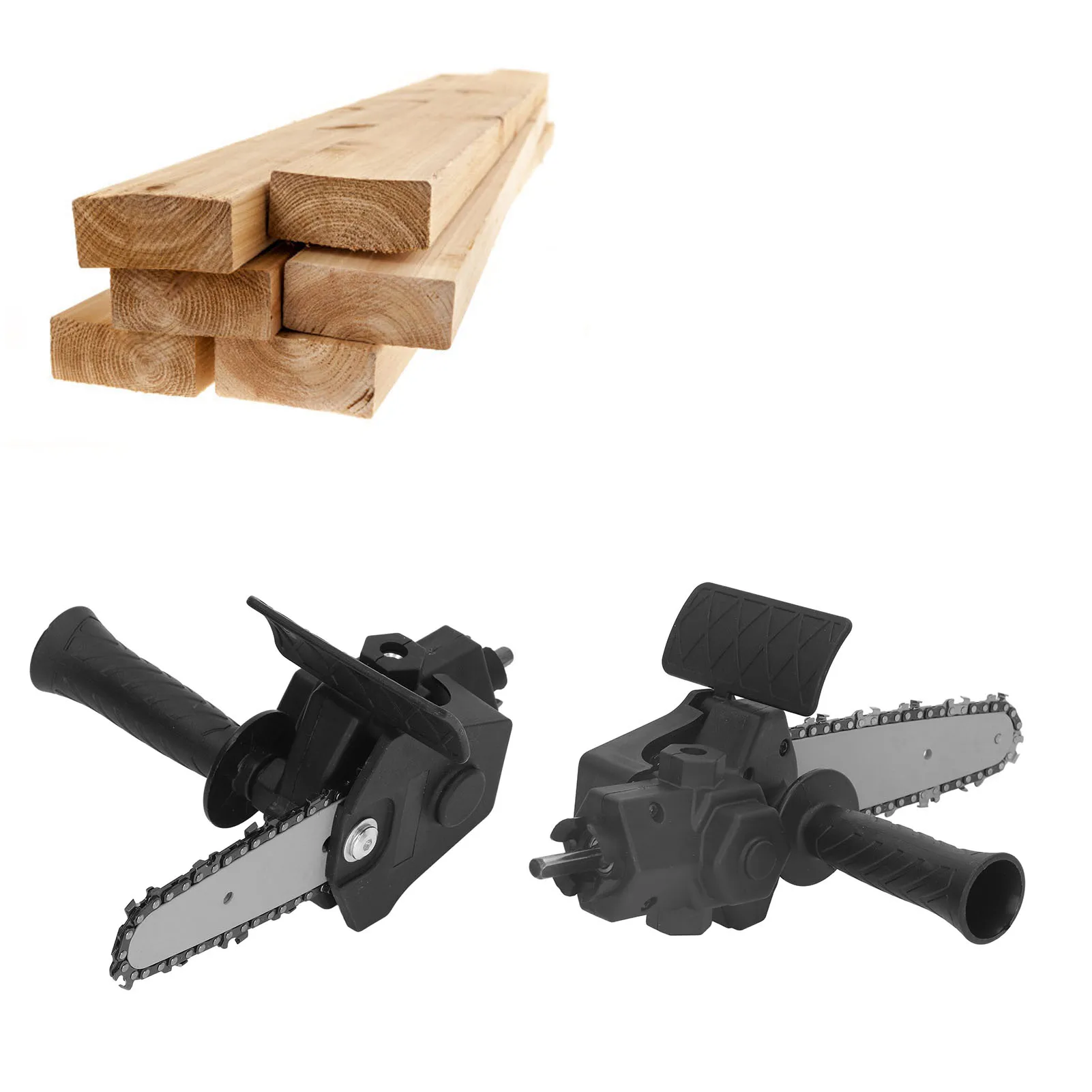 Drill To Saw Adapter Anti Slip Portable Light  Auxiliary Handle Easy Assembly Saw Conversion Head for Woodwork