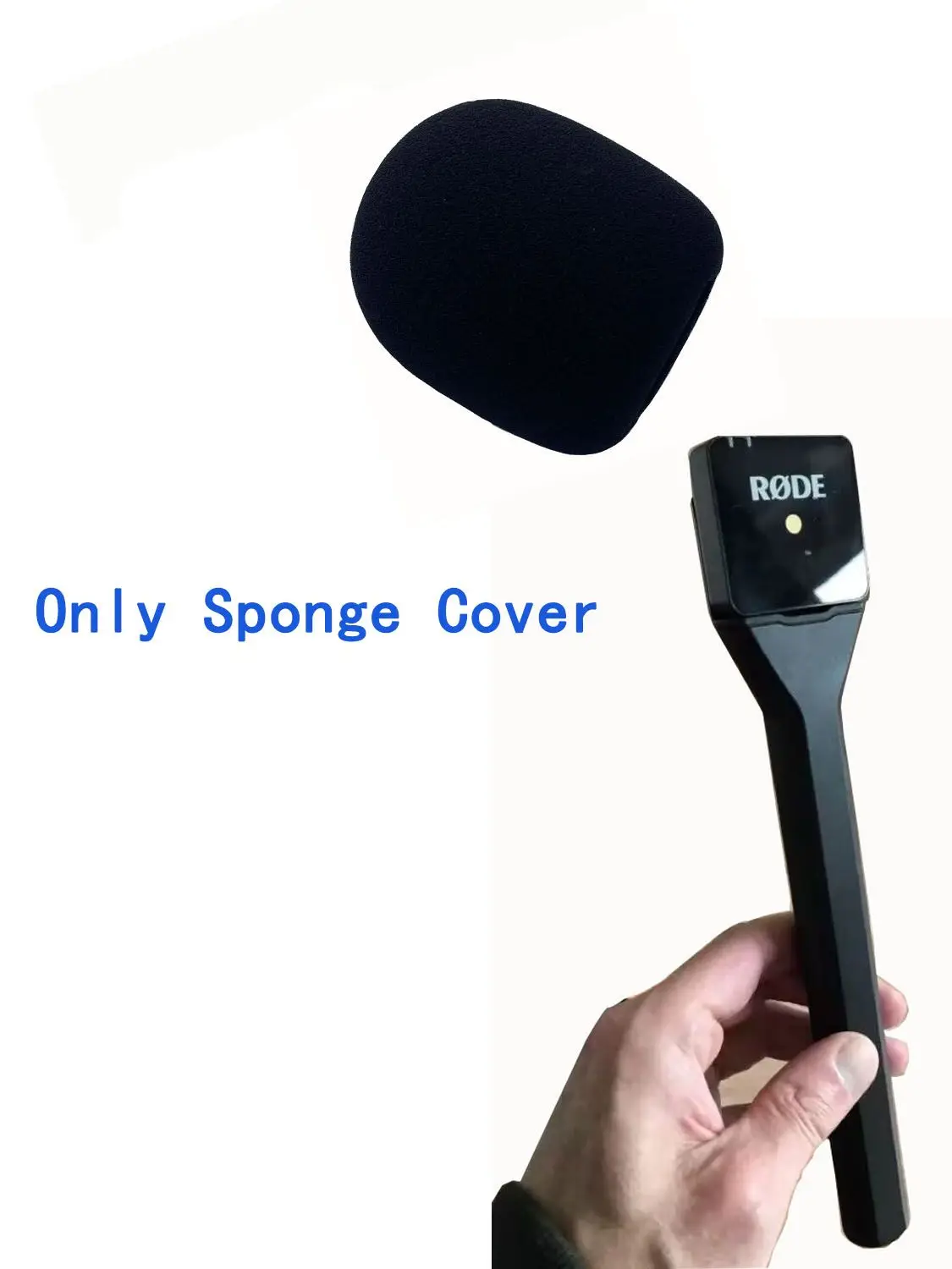 Dead Cat Pop-Filter Mikrofon-Schaumstoffabdeckung mit individuellem Aufdruck, Windschutz mit Logo, Schaumstoff-Windschutz für RODE Wireless GO II – Detail 5