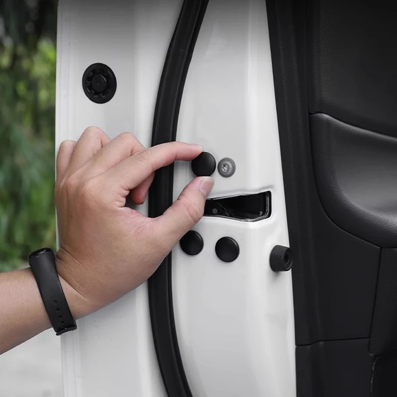 12 шт., черные универсальные колпачки для автомобильных замков