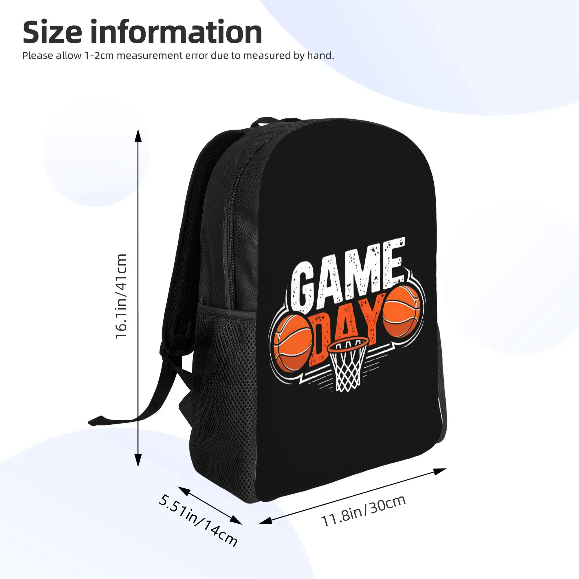 

1Pc Unisex Basketball Theme 10 Printed Style Large Capacity Backpacks Schoolbag Travel Fashion Backpack
