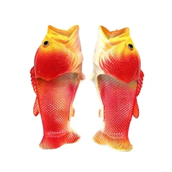 Zapatillas de pescado divertidas, calzado antideslizante familiar, sandalias Unisex de playa