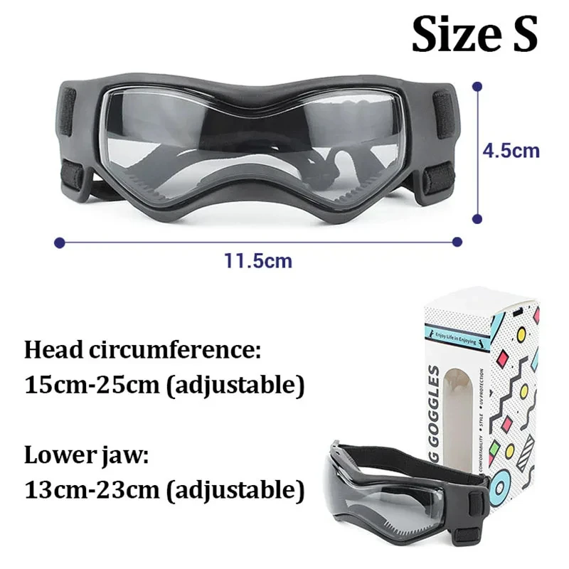 Adjustable Pet Dog Goggles Sunglasses Anti-UV Sun Glasses Eye Wear Protection Windproof Sunglasses for Small To Medium Dog Color