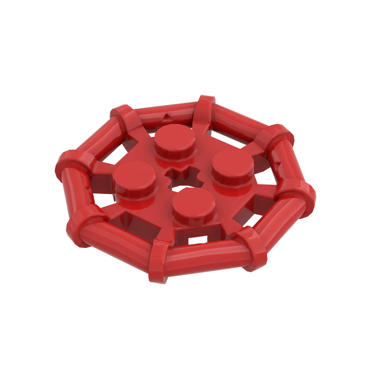 10 pz 75937 Piastra Mattoni Speciali 2x2 con Telaio Bar Parti Ottagonali Rinforzati Borchie Completamente Rotonde Building Block Regalo FAI DA TE