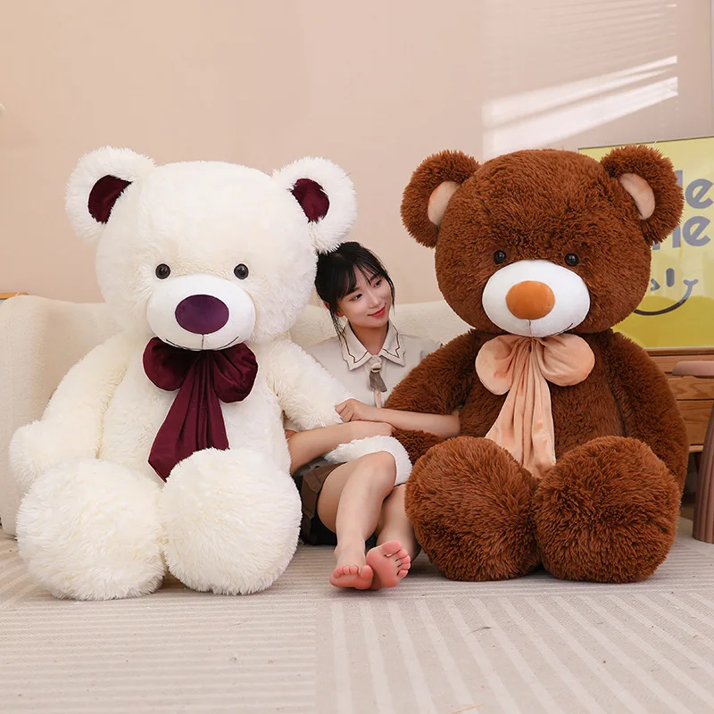 80/100cm Big Size Teddy Bear Plush Toy Stuffed Animals Dolls Kawaii Soft Pillow  Grilfriend Girl Birthday Valentines Day Gift