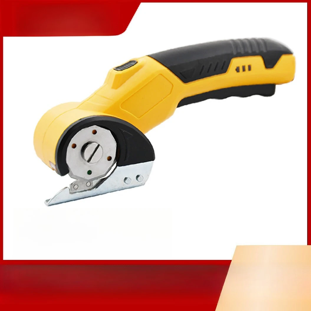 Small electric lithium battery fabric cutting cutter, quick cutting of fabrics and leather electric scissors