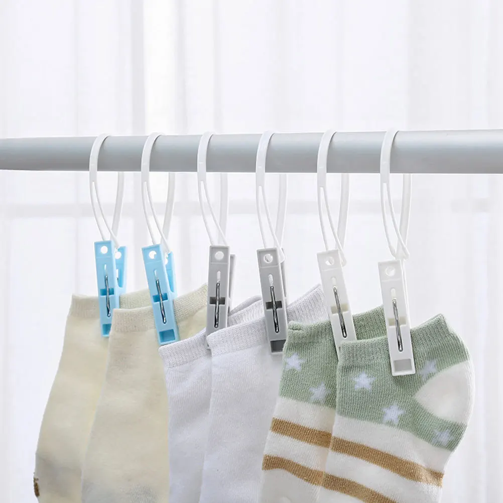 

24Pcs Clothes Pegs Windproof Plastic Clips for Quilt Duvet Fixing Outdoor Tent Canopy Reinforcement Non-Slip Household Drying