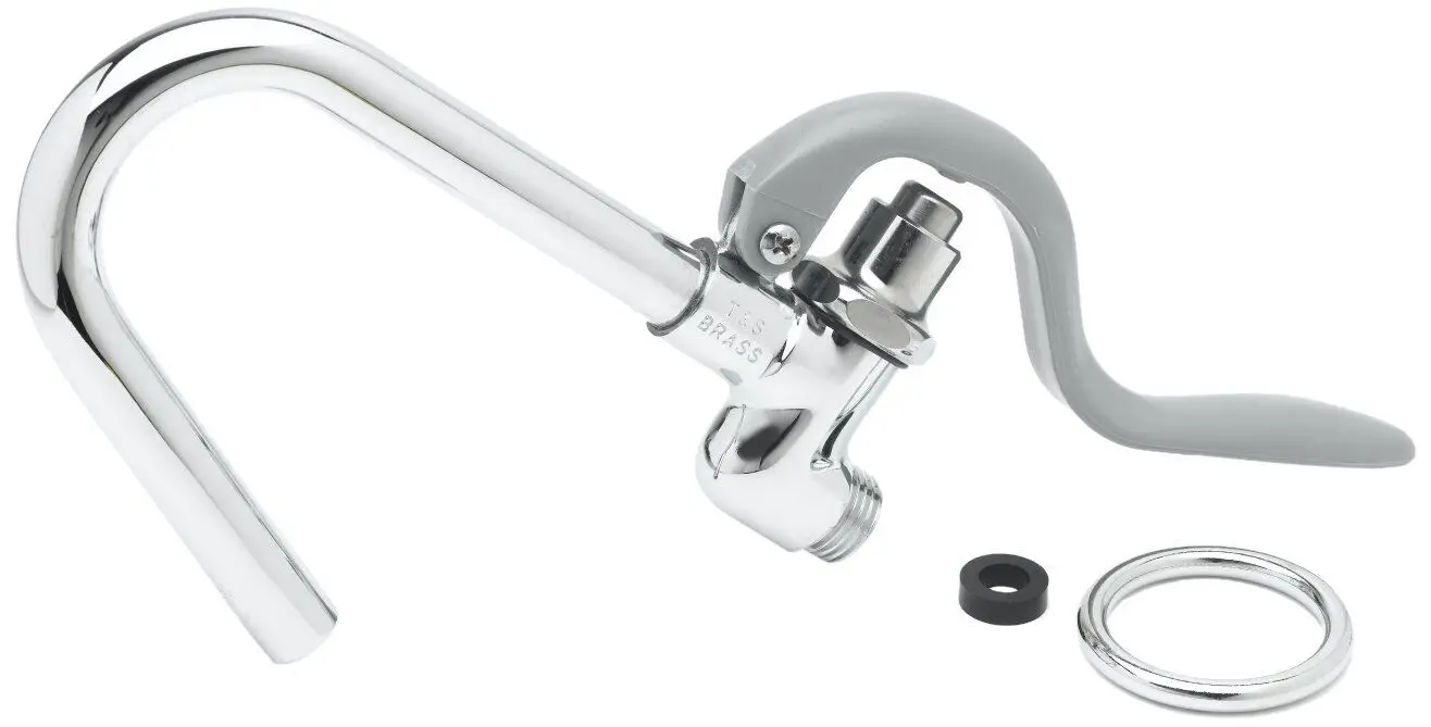 T&S 002851-40 Gray Hook Nozzle and Self-Closing Valve