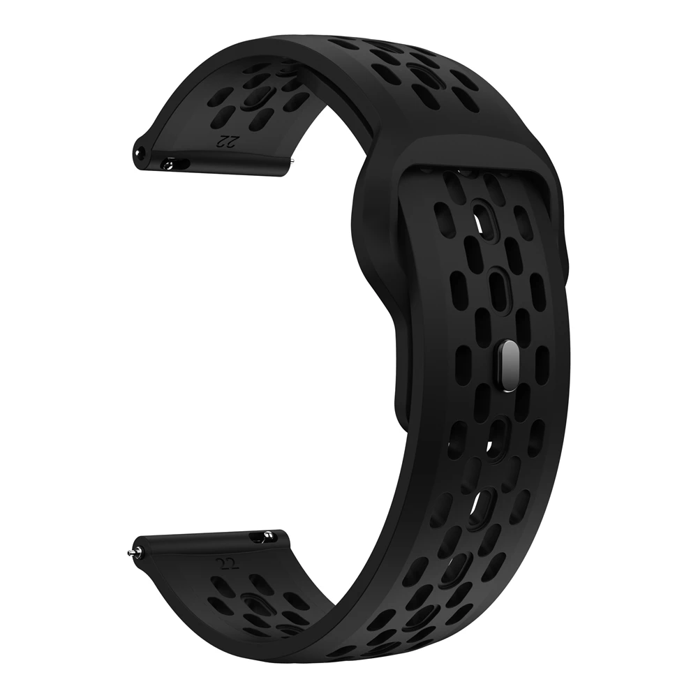 Bracelet de dehors en Silicone Respirant, 20mm, pour Garmin Forerunner 165 Vivoactive 5 3 Venu Sq 2 245 645 004 S12