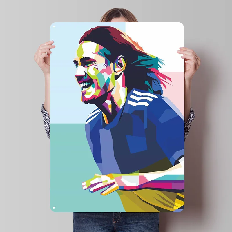 Знак Эдисона Кавана, спортивный металлический плакат, украшения для комнаты, металлические вывески для футболиста на заказ для украшения комнаты, настенная художественная роспись для дома