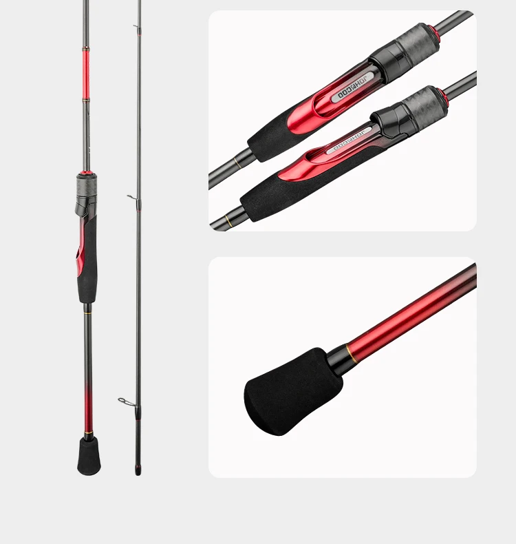 Johncoo Ajing Angelrute mit Fuji-Ringen 622 682L Inshore Spinnrute für kleine Fische 0,2-3g Ködergewicht – Detail 12