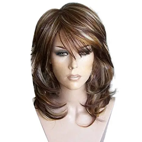 Brown Mixed Blonde Pixie Cut Wig for Women