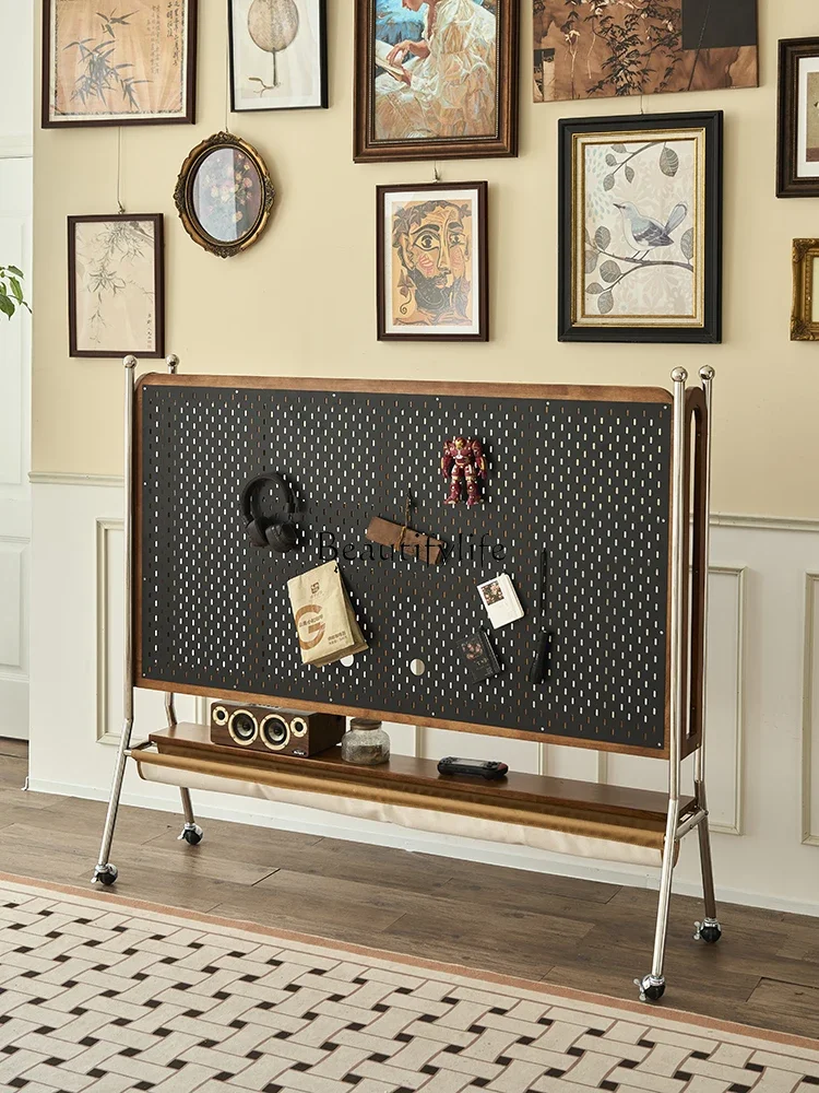 

5French retro TV bracket small apartment home monitor floor rack removable