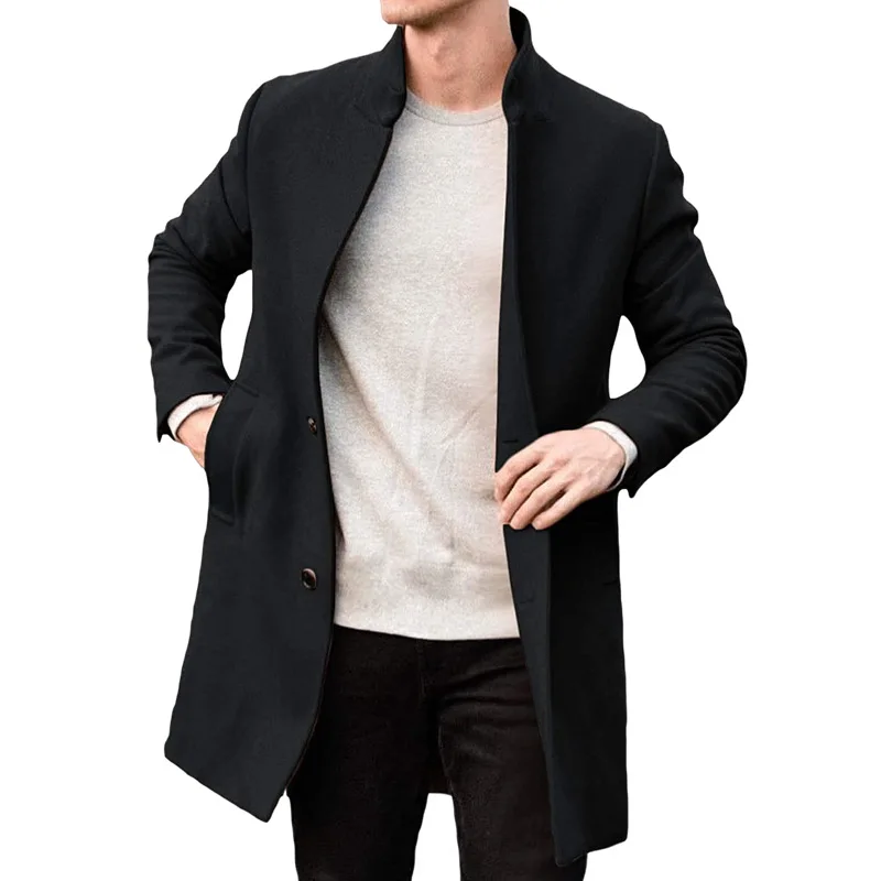 Autumn And Winter New Thick Woolen Men's Coat Jacket Japanese And Korean Suit