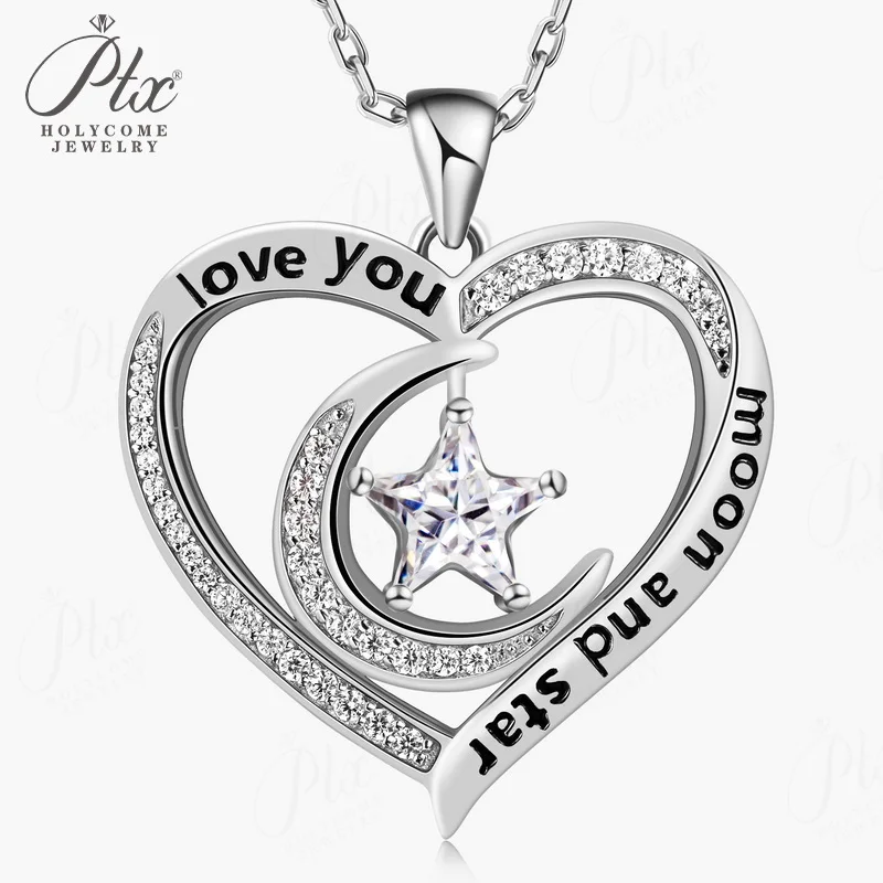 

Ожерелье с подвеской, звезды и луны, муассанит, бриллиант, стерлинговое серебро 925 пробы, ювелирные изделия из золота 18 карат для женщин, юбилей высокого качества