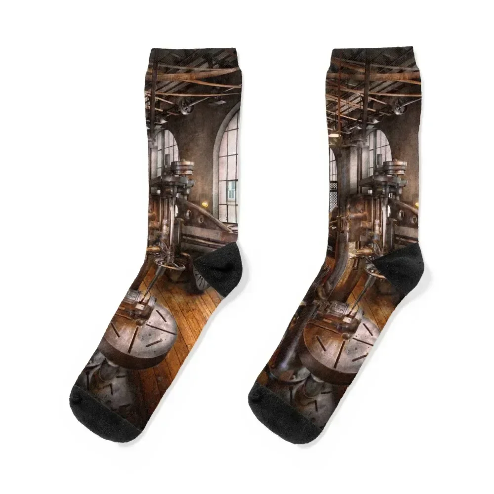 Machinist - Industrial Drill Press Socks winter gifts Stockings man Socks For Men Women's