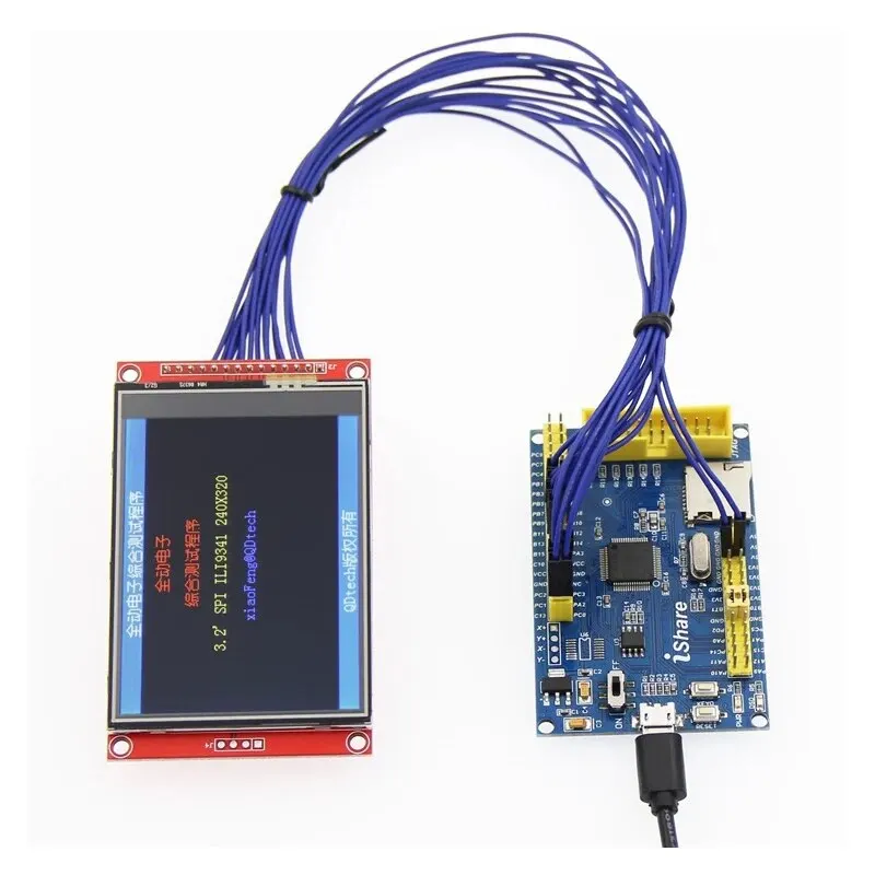 3.2 Inch SPI Serial Port LCD Screen TFT Display Screen Color Screen Module 240*320 ILI9341 with Touch