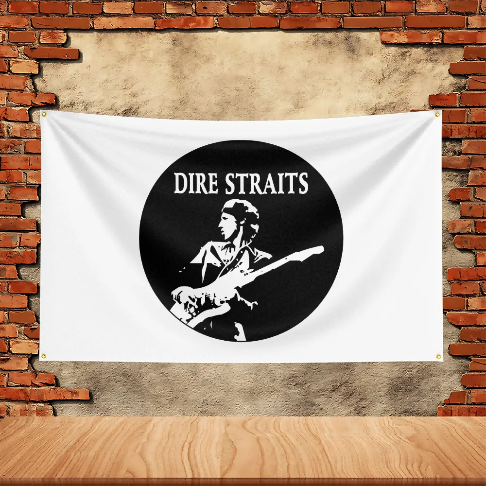 Dire Straits Band Party Flag Polyester Printed Flag Banner Tapestry for Garden Garage Decoration Concert Flag