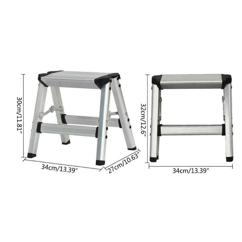 Household Aluminum Stepladder Multifunctional Foldable Herringbone Ladder