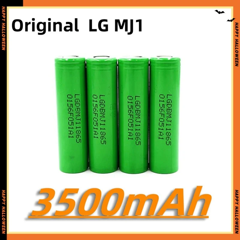 New 18650 lithium battery 3500mAh 3.7v 25A INR18650 MJ1 high power power tool battery 18650 rechargeable battery