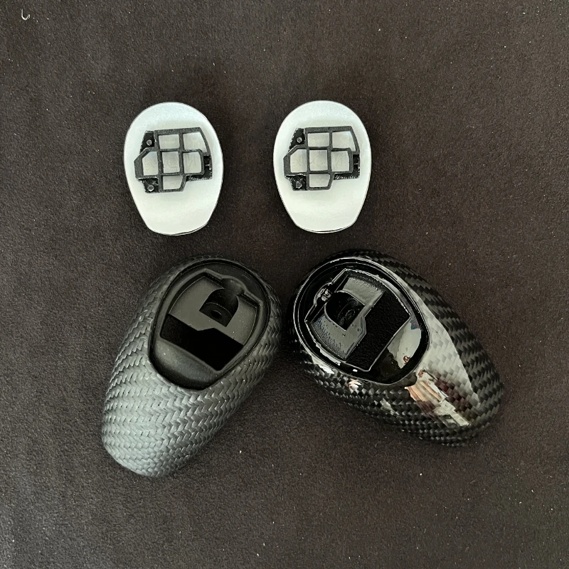 غطاء مقبض ناقل الحركة من ألياف الكربون الحقيقية، مناسب لسيارة BMW e90m3 e92m3، مناسب تمامًا لاستبدال المصنع الأصلي #2