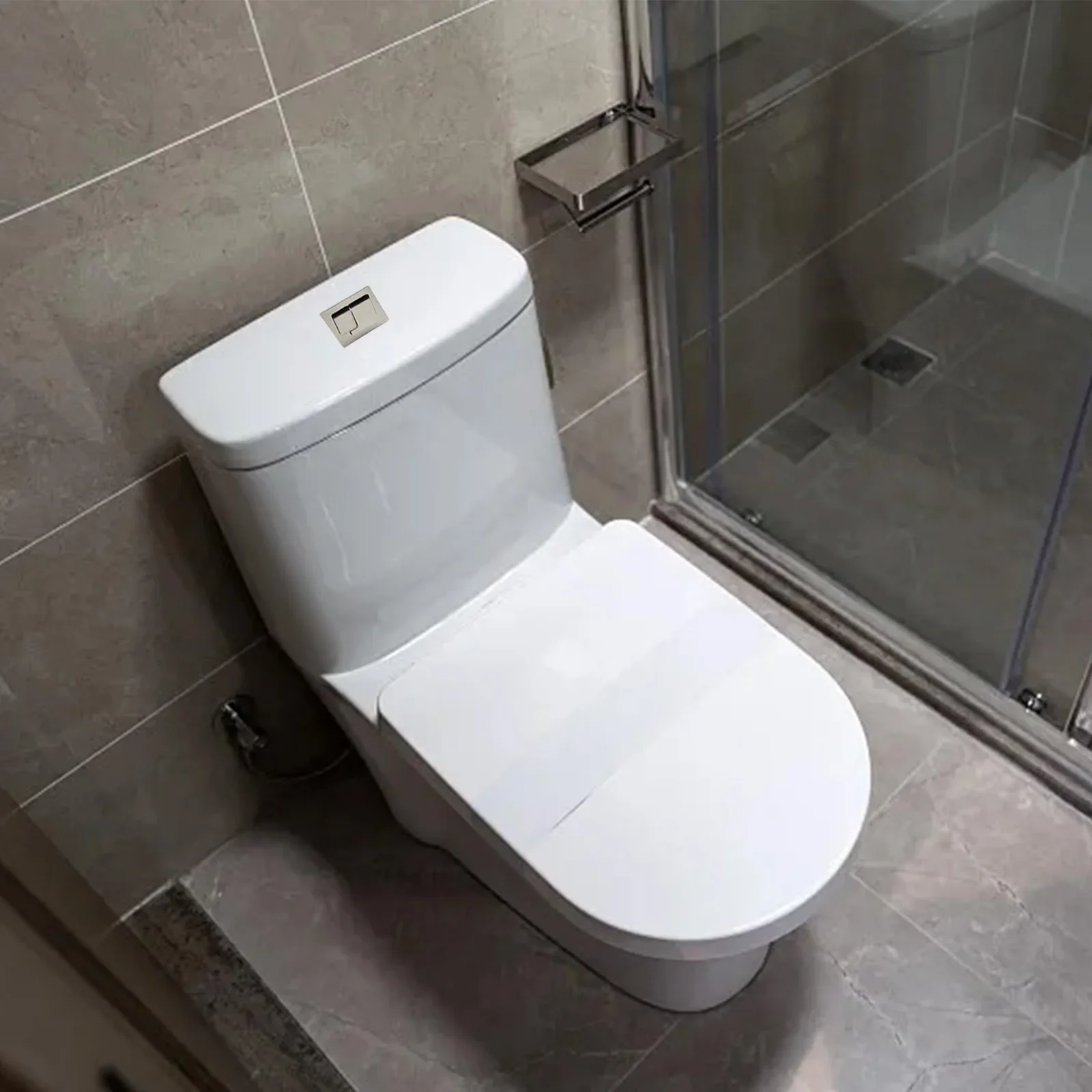 

Discharge Switch Button Dual Flush Toilet Button Effortless Discharge Switch Bathroom Accessory For Efficient Flushing
