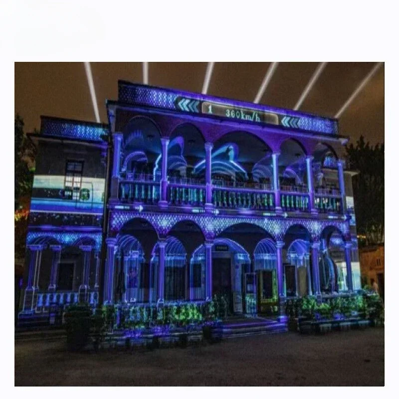 M-OT001 House 3D Projection Mapping, Advertising Building Projection Mapping, 3d Projection Mapping On Building