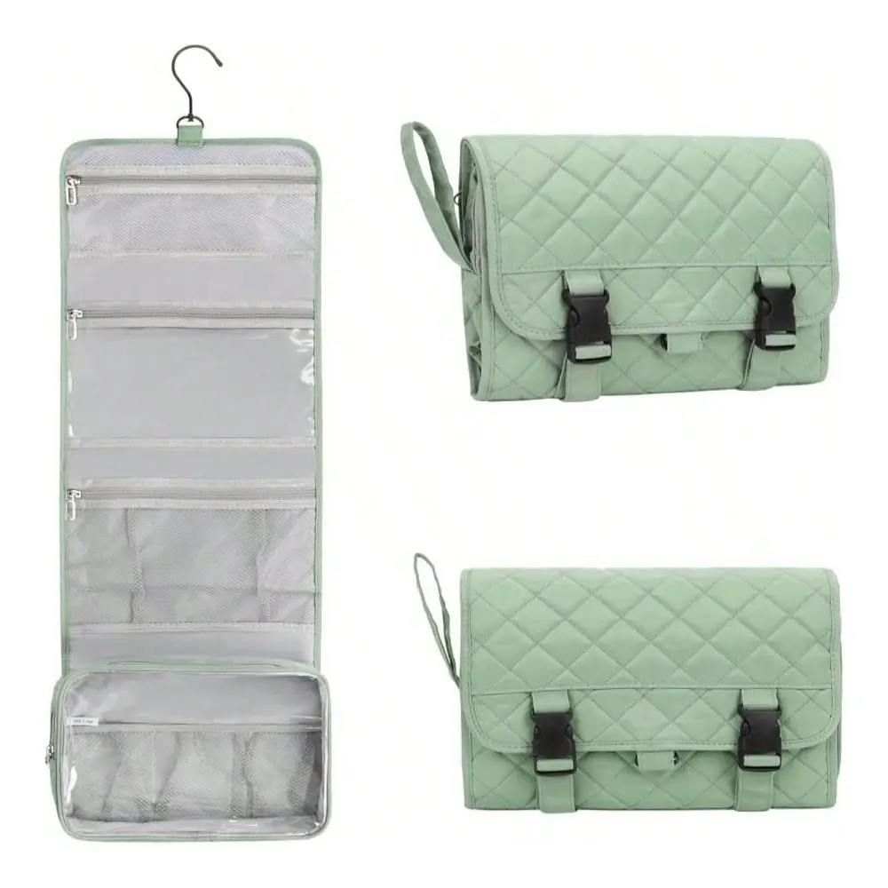 

HangingTravel Toiletry Bag For Women, Large Capacity Toiletries Bag, Travel Essentials Organizer, Hanging Makeup Case For Acces