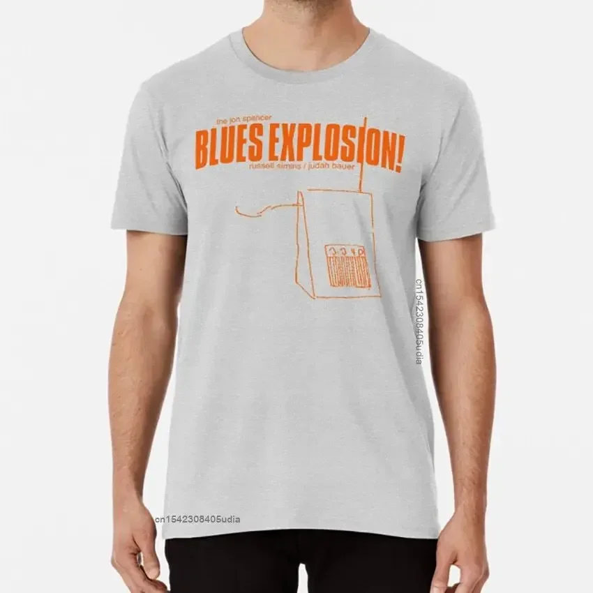 Jsbx T Shirt Chain Saw Jon Spencer Blues Explosion Orange Chainsaw Russell Harajuku Anime New Tops T Shirt mens designer clothes