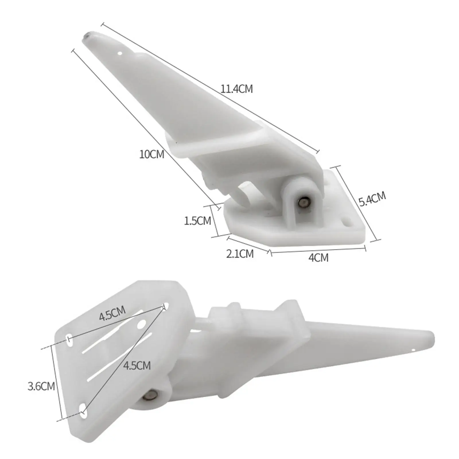 Universal Marine Speedometer Pick Up Pitot Kit White Plastic Boat Gauge Assembly for Accurate Speed Readings