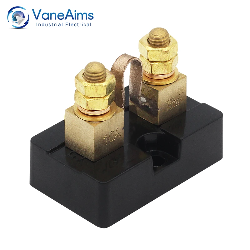 FL-15 DC Current Meter Shunt VaneAims 5A 10A 20A 50A 75A 100A 300A 400A 500A 600A 50mV 75mV 100mV Analog Ammeter Shunt Resistor