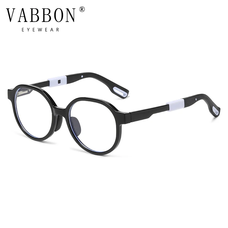 Vabbon Anti-Blue Light Kidsren's Prescription Glasses High Quality Youth Radiation-Proof Optical Glasses Tr Silicone Goggles Photochromic Glasses Tr206