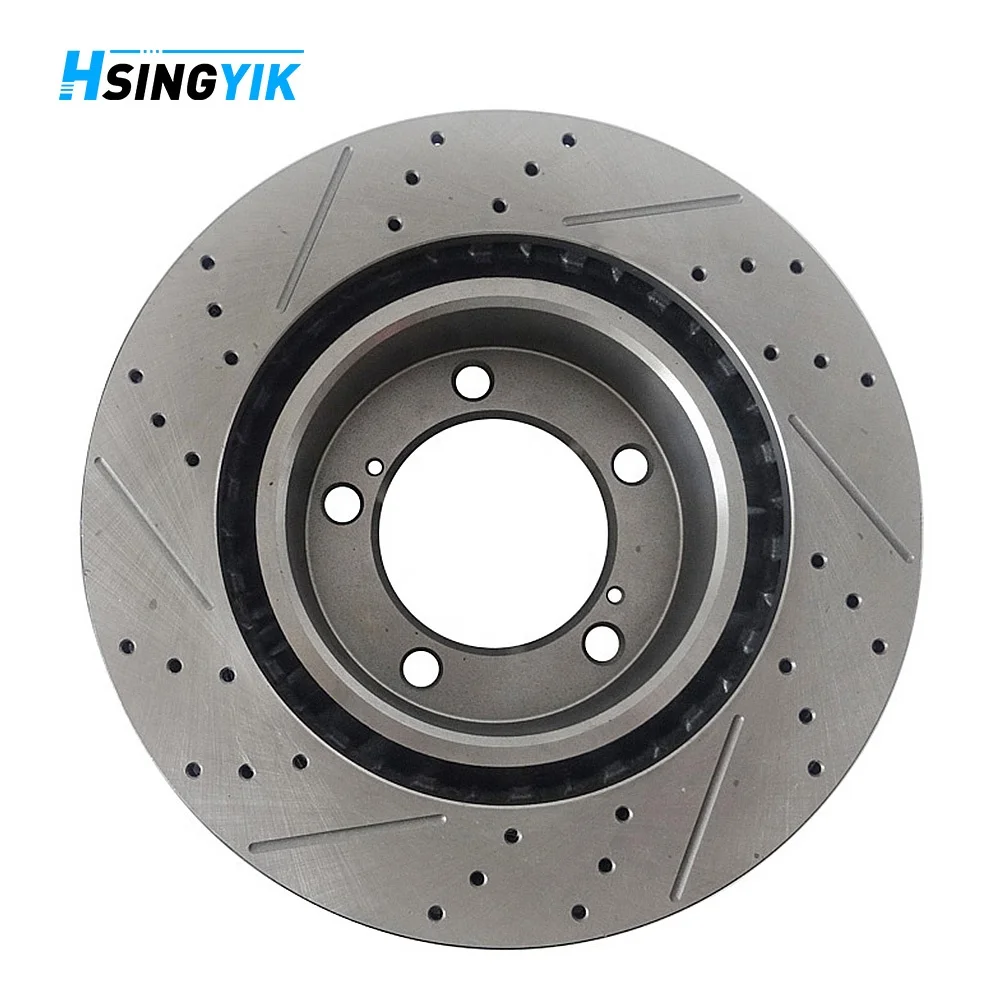 340MM Drill And Slot Front Brake Disc Rotor For Toyota Land Cruiser 200 V8 79 Series 43512-60180