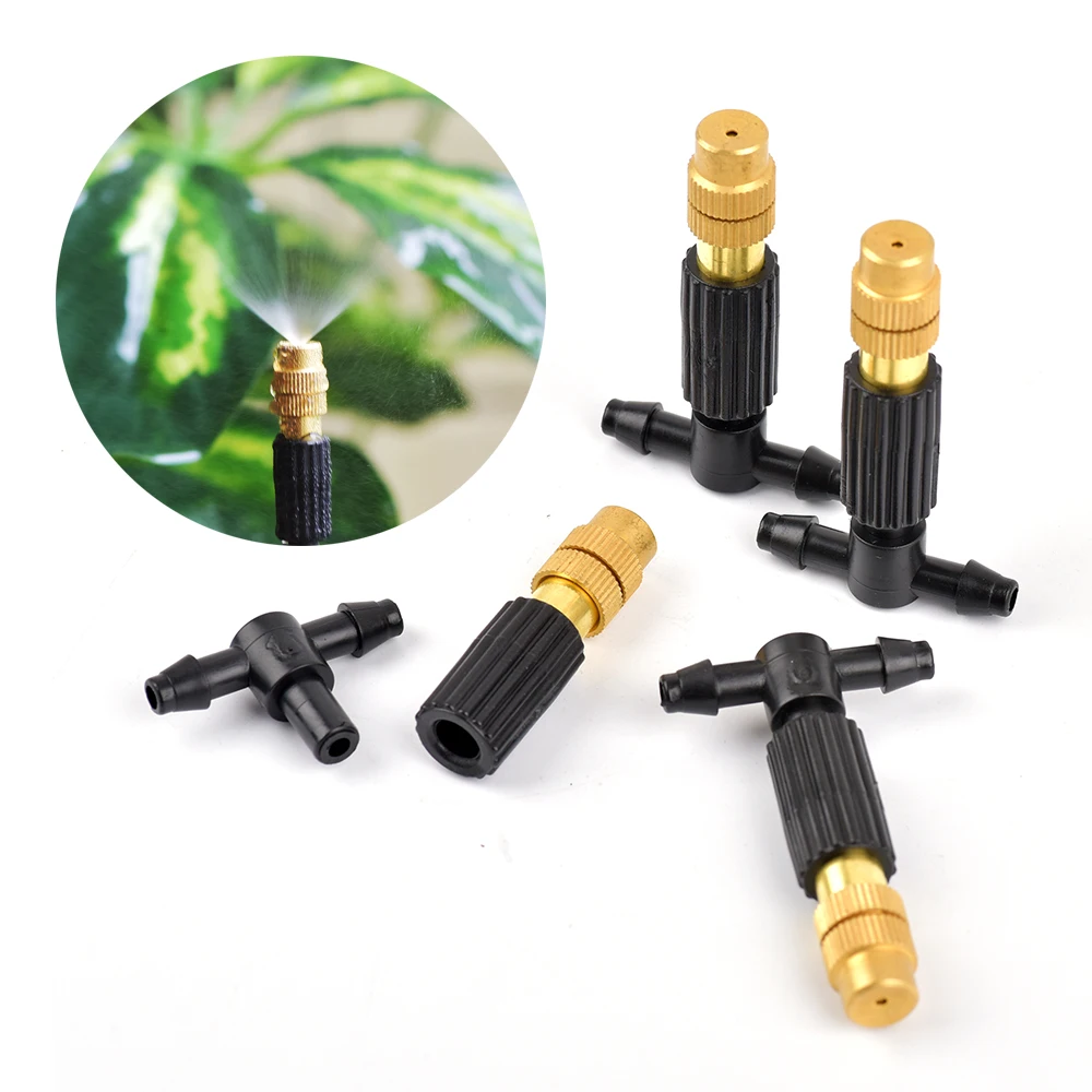 5/100Pcs 4/7  Brass Sprinkler Head Garden Tool Spray Misting Nozzle Drip Irrigation Garden Watering System Accessories