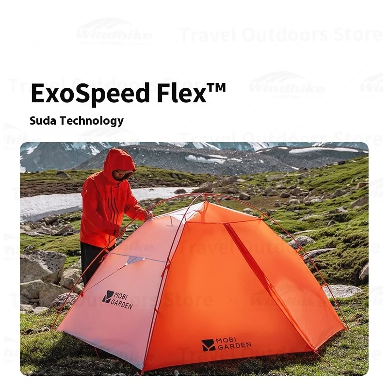 Mobi Garden Camping Tent Ultralight Aluminum Alloy Frame 20D 410T