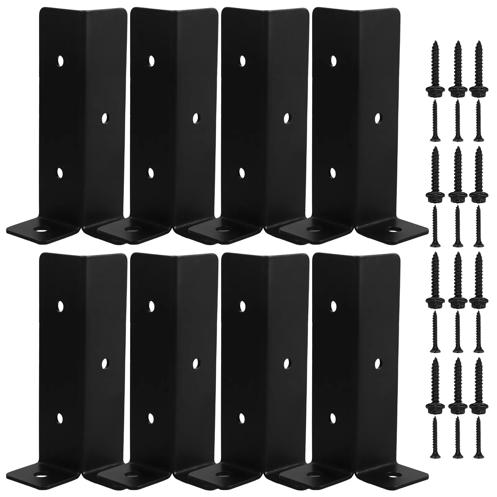 

Комплект из 8 кронштейнов для крепления деревянных столбов: уличные опоры для забора, садовой террасы, перголы