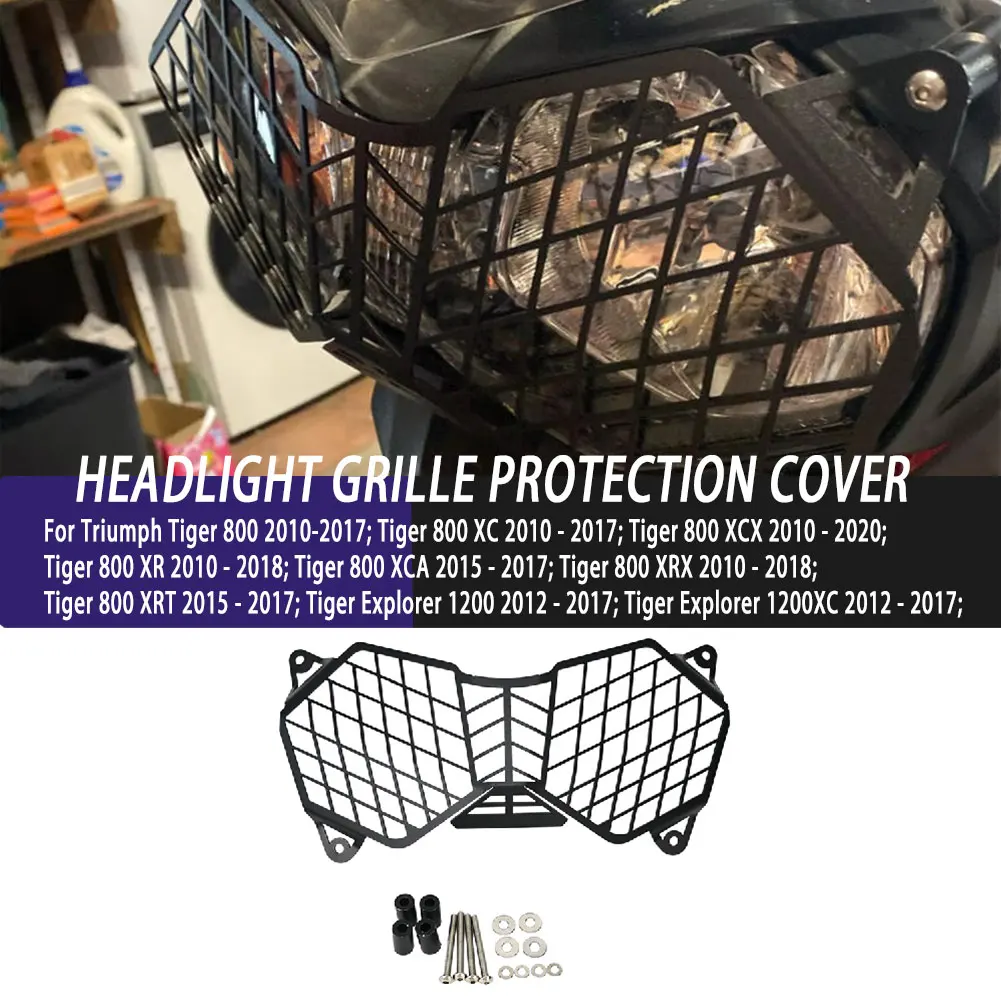Capa de Proteção para Farol e Grade para Triumph Tiger 800 XC XCX XR XCA XRX XRT/Tiger Explorer 1200 1200XC Peças para Motocicletas