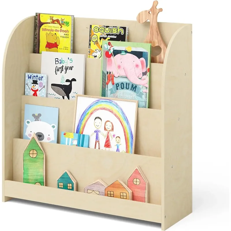 Libreria per bambini in legno con 4 ripiani Dimensioni libreria per bambini