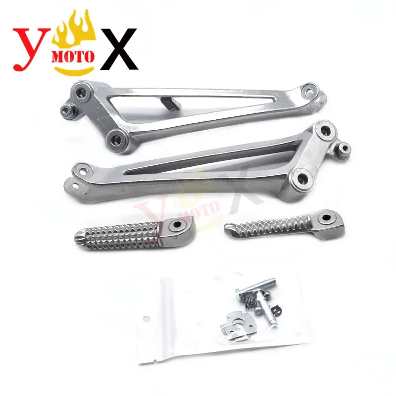 Superbike Motorcycle Rear Footpeg Foot pegs Footrest Pedals W/ Bracket For Yamaha YZF-R1 R1 YZFR1 2009-2014 2010 2011 2012 2013