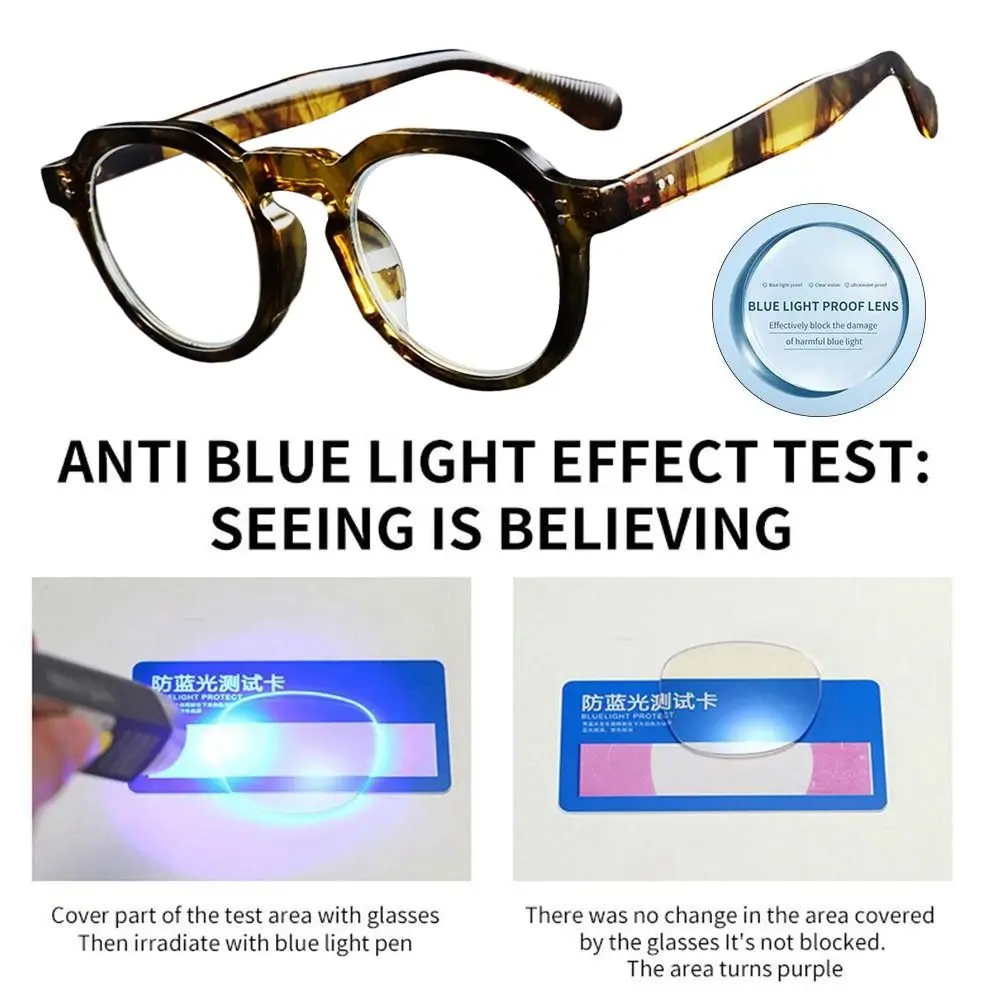 نظارات قراءة بلو راي المضادة للضوء الأزرق لحماية العين، نظارات مد البصر الفاخرة خفيفة الوزن