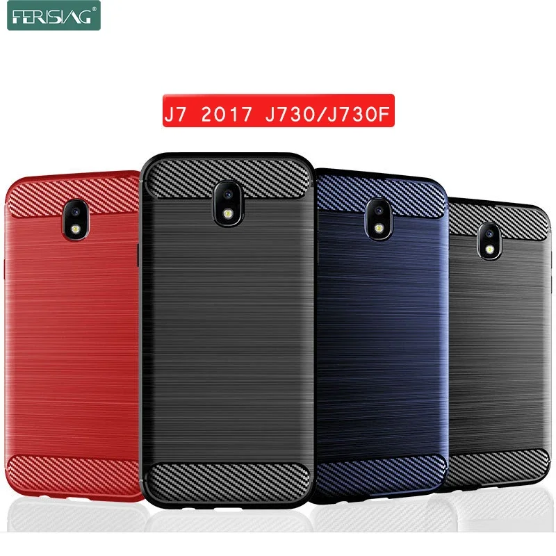 Case For Samsung Galaxy J7 2017 Case EU version) Silicone TPU Bumper Carbon Cover for Samsung Galaxy J7 Pro 2017 J730 J730F Case view 6