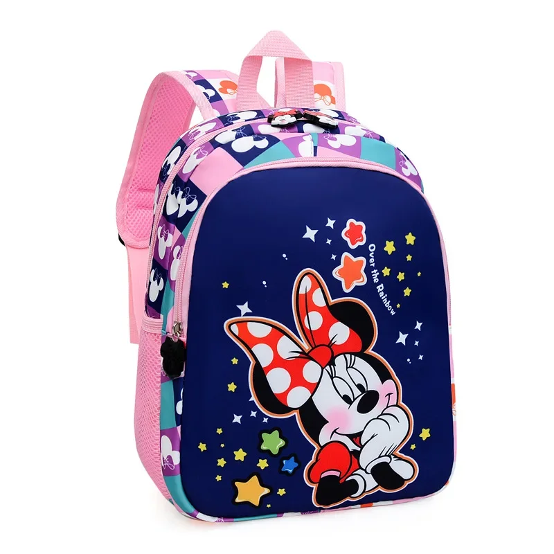 Disney cartoon Mickey Mouse Minnie Student Schoolbag Cartoon Cute  Girls backpack Kindergarten Shoulder Bag