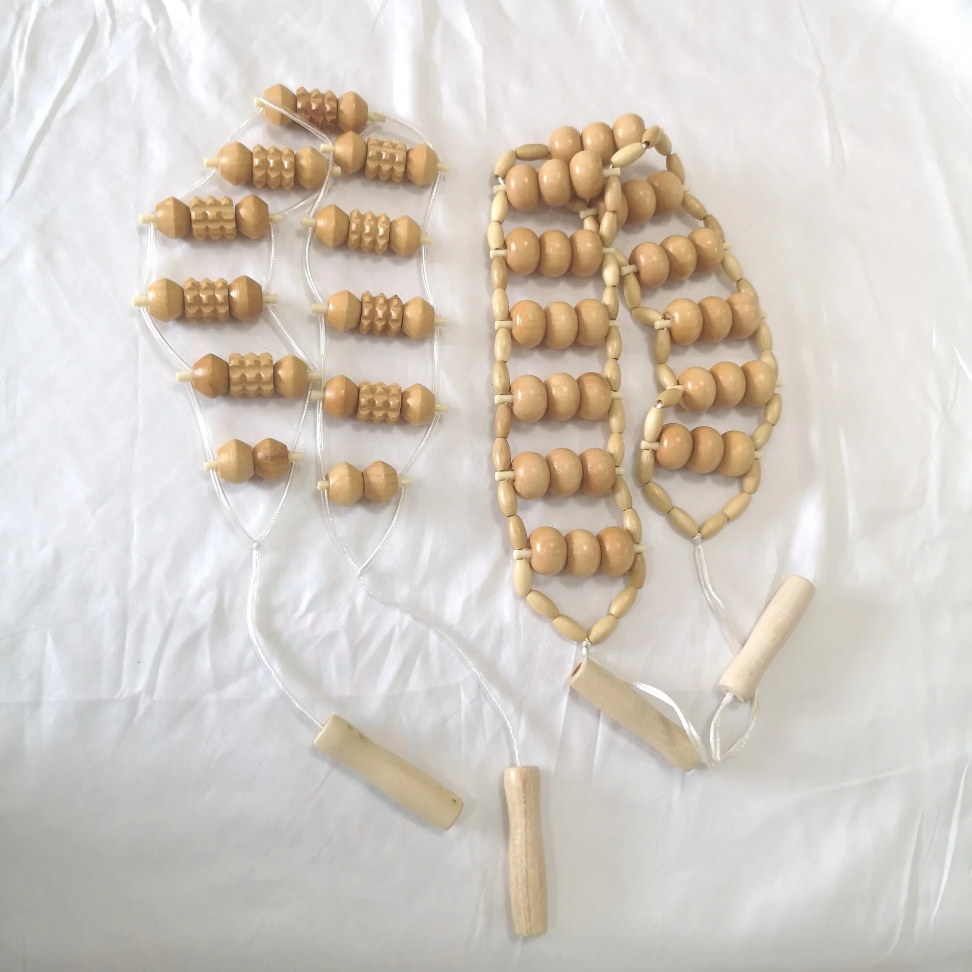 Rodillo de madera para masaje de espalda, herramienta de terapia de celulitis, automasaje para cuello, piernas, alivio del dolor de espalda, cuidado