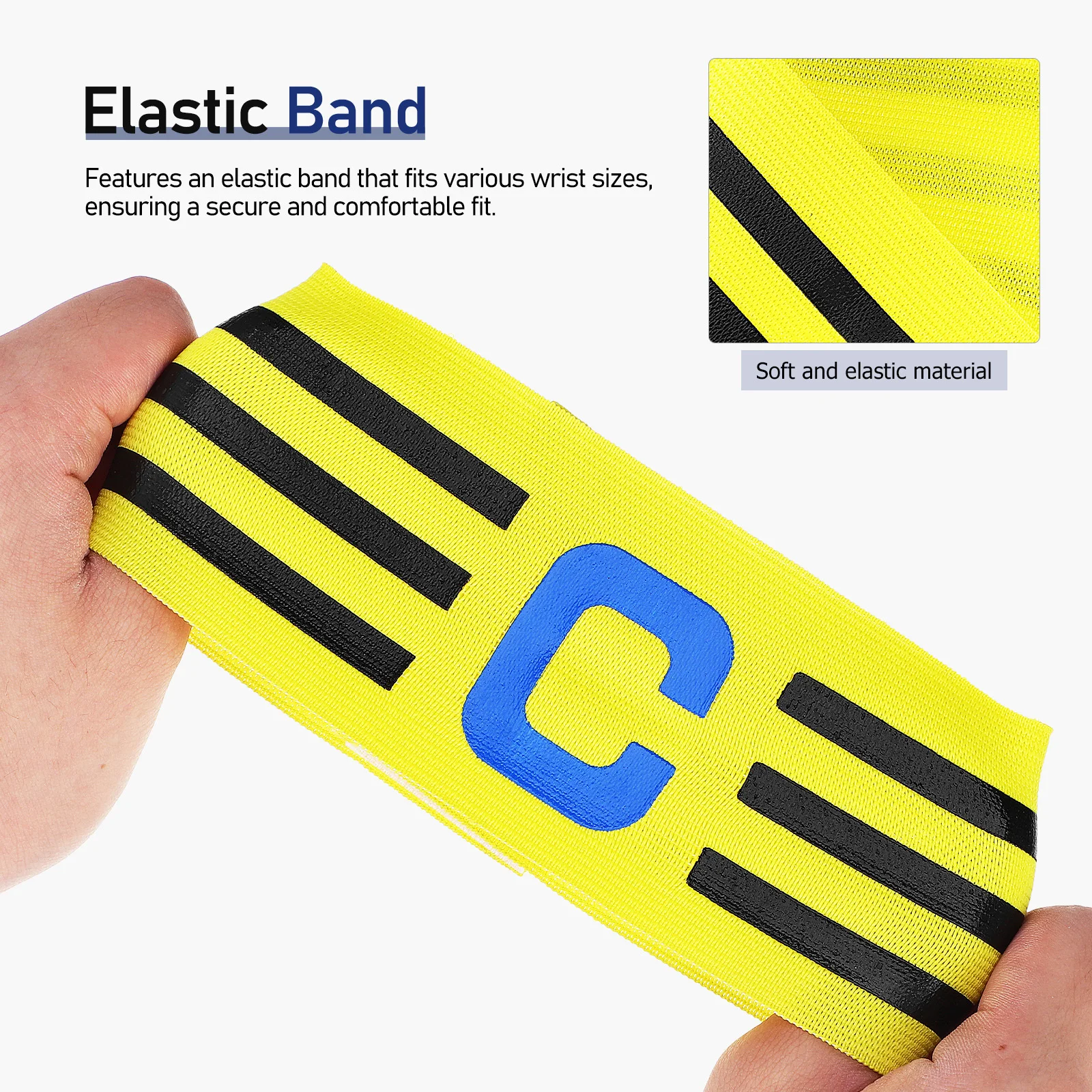 2 pezzi braccialetti per capitano di calcio fascia da braccio elastica regolabile per capitano di calcio colori vivaci per fasce da braccio per capitani di calcio giovanile