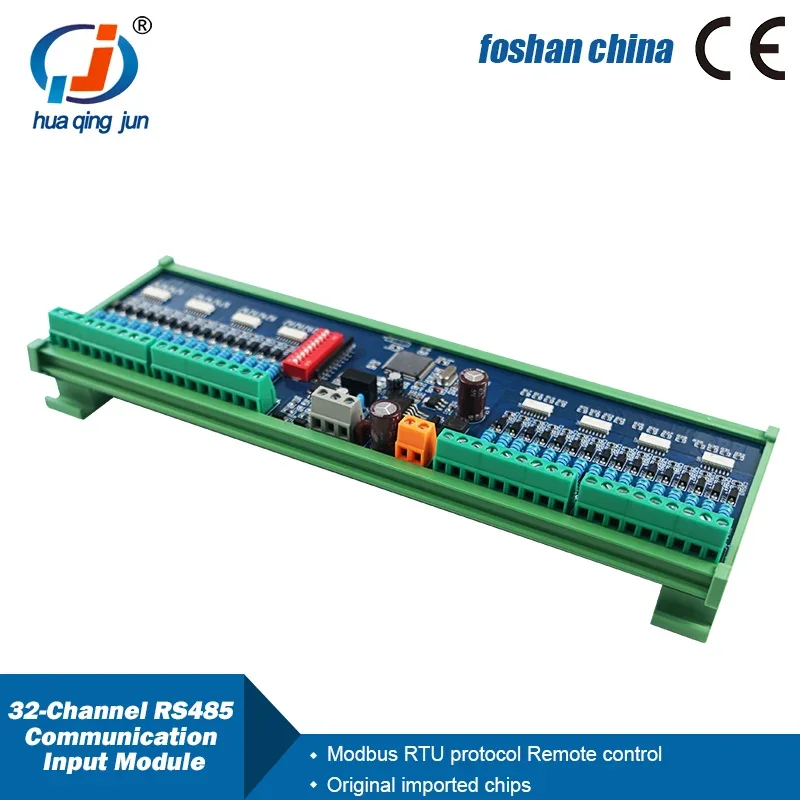 32-Channel Digital Data Acquisition 24VDC with RS485 Input Module Modbus RTU Communication IO Board for Sensor